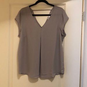 Light grey business casual top